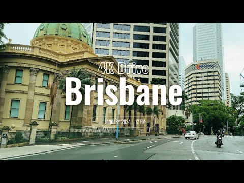 4K Drive in Brisbane | New Year's Eve | Australia Travel | 2024