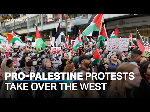 Pro-Palestine protests held in Western countries