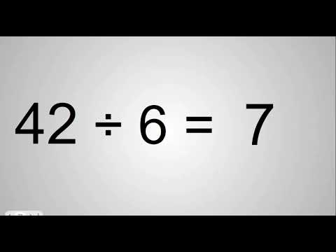 Math Facts Divided by 6 - 9