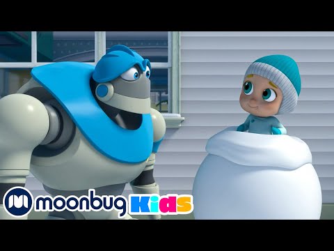 Il pupazzo di neve pi&ugrave; grande del mondo - Arpo il Robot per Bambini | Moonbug Kids - Cartoni Animati