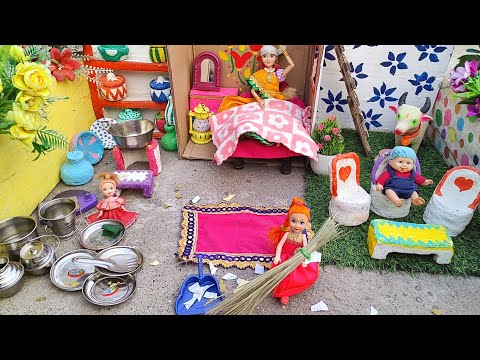 Barbie Doll All Day Routine In Indian Village/Ganga Ki Kahani Part-6/Barbie Doll Video ll