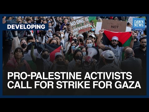 Pro-Palestine Activists Call For Strike For Gaza | Dawn News English