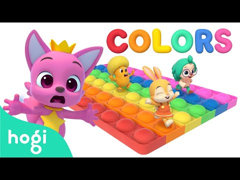 [NEW✨] Learn Colors with Colorful Pop It | Learn Colors for Kids | Colorful Pop It | Hogi &amp; Pinkfong