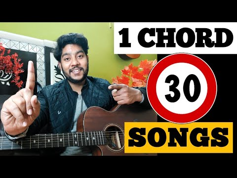 1 Chord And 30 Songs On Guitar | 1 Chord 30 Songs | 1 Chord Mashup  | One Chord Guitar Lesson 