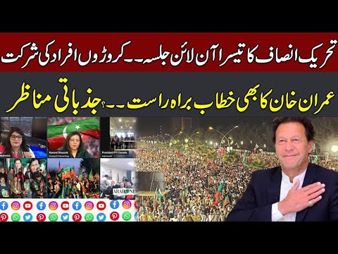 Live - PTI Online Jalsa - Imran Khan's Online Address From Jail? Historical Jalsa - CurrentNN