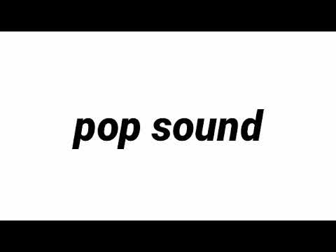 Pop up sound effect