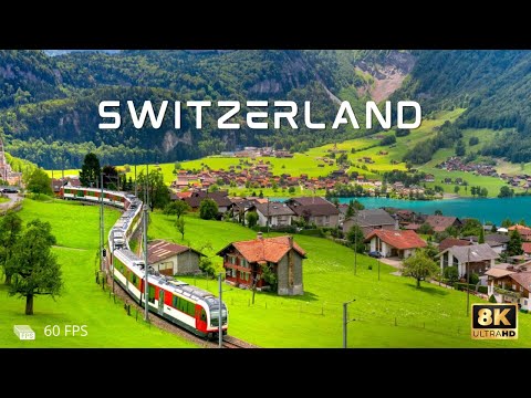 SWITZERLAND - 4K Relaxation Film: Winter to Spring - Relaxing Music - Nature 4k Video UltraHD