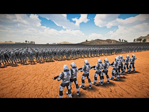 10 GALACTIC SOLDIERS VS 1,000,000 ALIENS - Ultimate Epic Battle Simulator 2