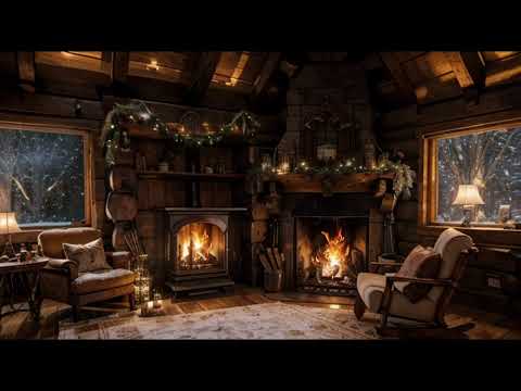 Ambient Relaxation In a Winter Cozy Cabin