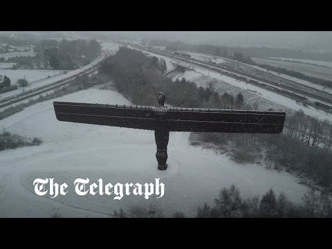 Snow hits the UK as temperatures plunge