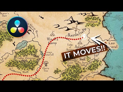 Easy TRAVEL MAP Effect in DaVinci Resolve 18.5 | Animated Line Tutorial