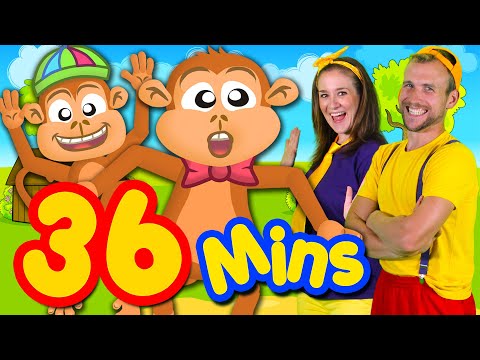 Five Little Monkeys and More! Kids Songs Collection Compilation | Bounce Patrol