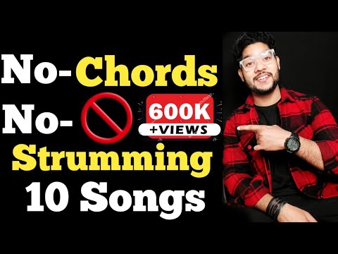 No Chord, No Strumming,  And 10 Bollywood Hit Songs | Beginners Lesson | By Acoustic Awadh Boy