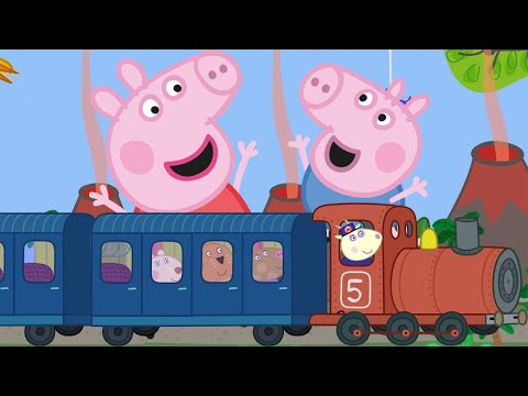 Peppa Pig's Train Ride 🚂🐷 Peppa Pig Official Channel Family Kids Cartoons