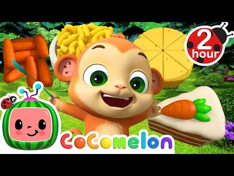 Let's Try Different Foods! | CoComelon Animal Time | Animal Nursery Rhymes