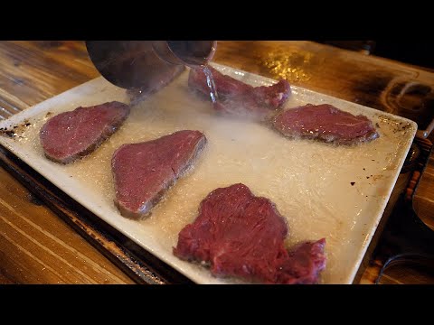 amazing steak boiled in 300 degree butter - korean street food