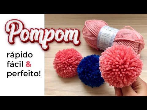 HOW TO MAKE PERFECT POMPOM IN A SIMPLE AND EASY WAY | Using only your hands