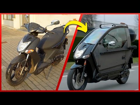 Man Makes Incredible Futuristic Motorbike from Old Scooter | by 