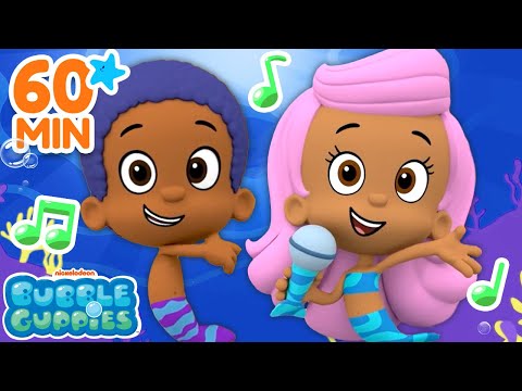 Music Marathon with Bubble Guppies! 🎵  60 Minute Songs &amp; Games Compilation | Bubble Guppies