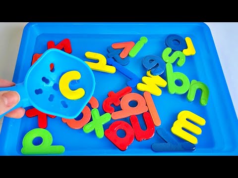 Learn Letters and ABC with Alphabet Soup Toy Educational Video | ABC SONG | Toddler Learning Videos