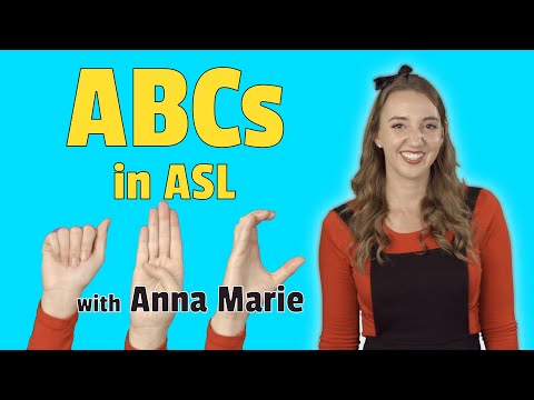 Learn the ABCs in Sign Language with Anna Marie and The Signing Library (ASL) &mdash; Music Video