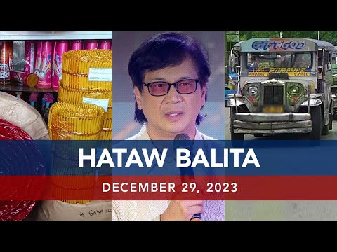 UNTV: HATAW BALITA |  December 29, 2023