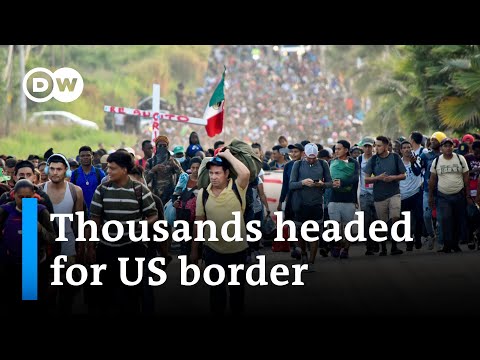 A migrant caravan of some 6,000 attempts arduous journey to reach the US | DW News