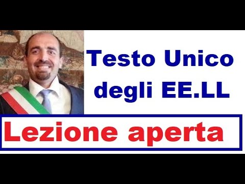 Il testo unico degli enti locali - LEZIONE APERTA