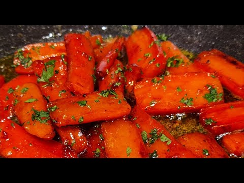 Honey, Garlic Butter Roasted Carrots