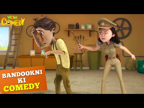 Danka ओर Dholki का Saboot | Cartoons for Kids | Bandookni Ki Comedy | Wow Kidz Comedy | 