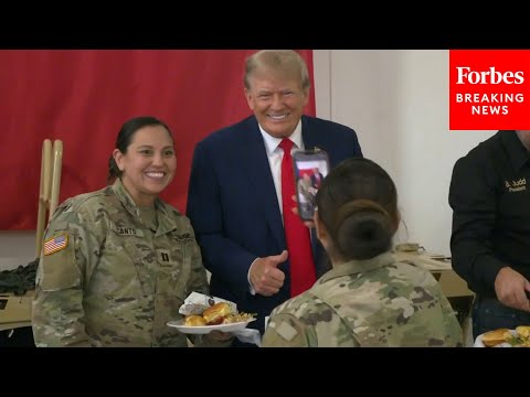 BREAKING NEWS: Trump Serves Meals To Texas National Guard, Border Patrol Alongside Gov. Greg Abbott