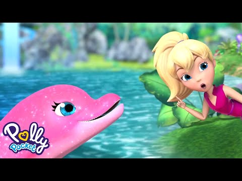 Polly Pocket full episodes | Waterfall games with dolphins   Season 19  | Kids Movies | Girls Movie