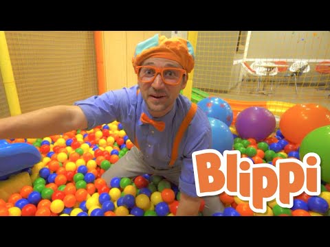 Learning With Blippi At An Indoor Playground For Kids | Educational Videos For Toddlers