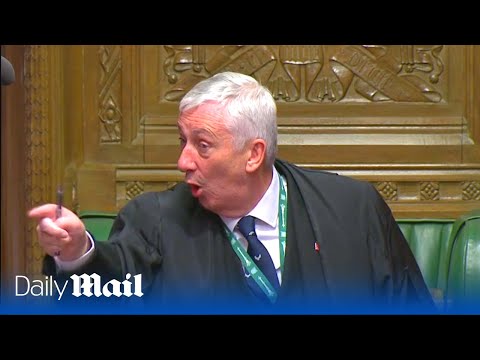 'Not having it!' Furious Lindsay Hoyle throws Tory MP out of PMQs