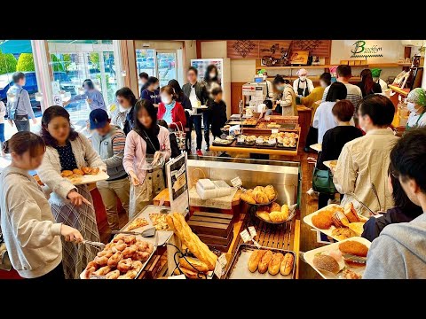 A fierce battle over bread! A Japanese bakery with long lines!　Amazing Skills of Japanese Bakers