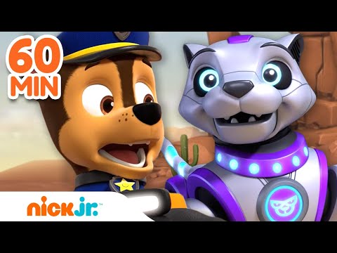 PAW Patrol Mega Robot Rescues! w/ Chase, Skye &amp;amp; Robo-Dog | 1 Hour Compilation | Nick Jr.