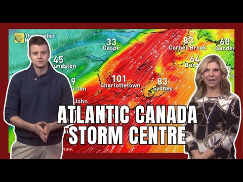 Strong Winds and Flooding Rains Impact Atlantic Canada