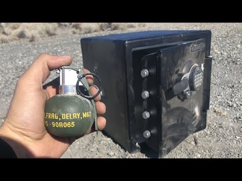 Grenade inside A Safe