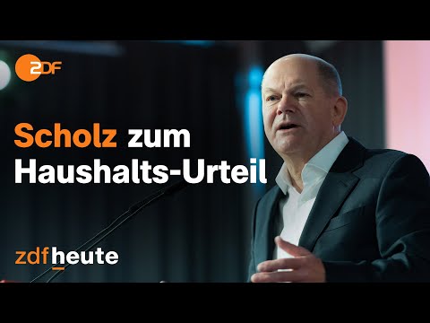 Haushalts-Krise: Regierungserkl&auml;rung von Kanzler Scholz | ZDFheute live