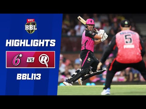 Sydney Sixers v Melbourne Renegades | BBL|13