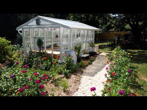 Man Builds Greenhouse Using Recycled Barn Windows