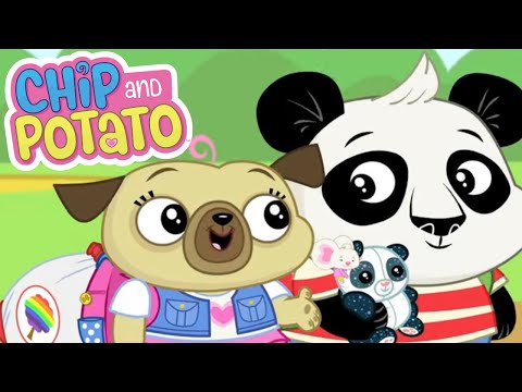 Chip and Potato | Boo-bams Big School Visit | Cartoons For Kids