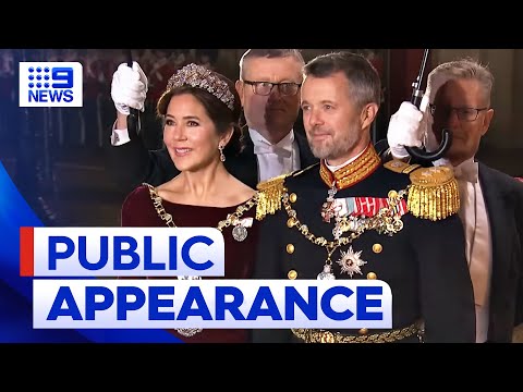 Princess Mary makes first public appearance since Queen's announcement | 9 News Australia