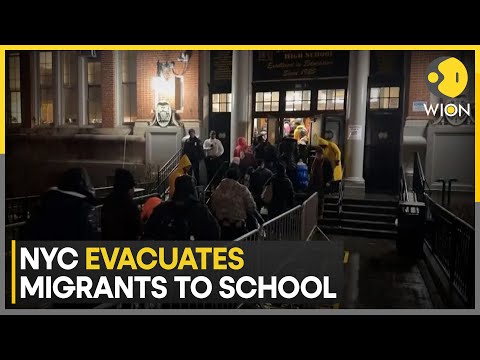 Snow, strong winds &amp; rain promt evacuation of migrants, temporary relocation to stay in US | WION