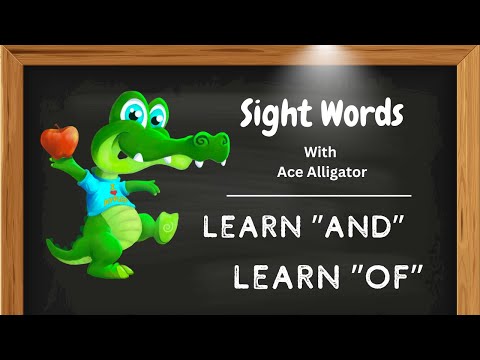 Sight Words With Ace Alligator