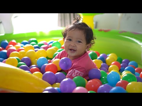 MOTHER MADE A BALL POOL FOR ARACELLI 🥰