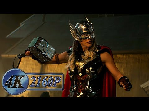 Thor Meets His Ex-Girlfriend Fight Scene [The Mighty Thor] [No BGM] | Thor: Love and Thunder