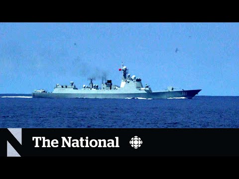 Chinese destroyers confront Canadian warship in waters off Taiwan