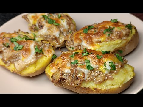 potatoes with creamy mushrooms Recipe | Easy and Delicious.