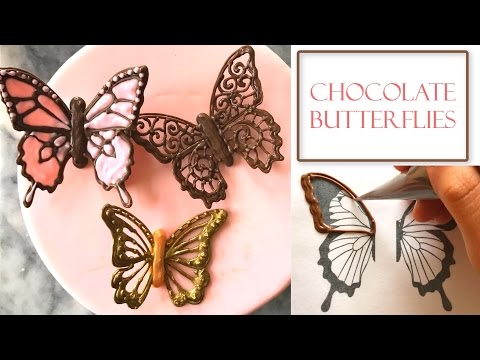 How to Make Chocolate Butterflies | Piped Filigree Designs